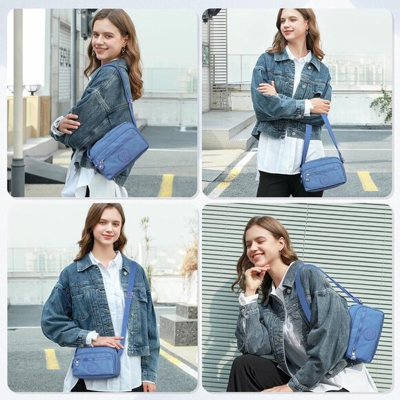 Small Crossbody Bags for Women Nylon Waterproof Lightweight Crossbody Purse Casu - Picture 2 of 7